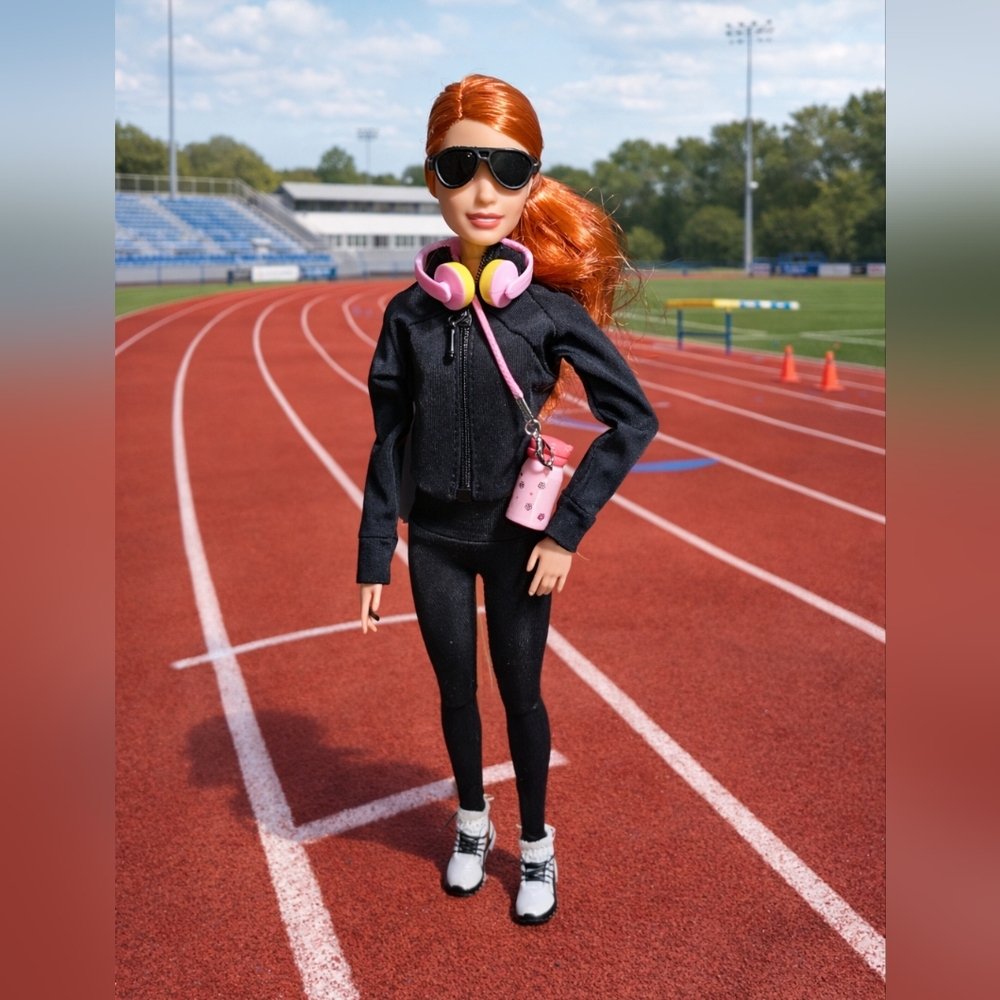 FINAL PRICE* Custom Restyled 2020 Fitness MTM Yoga Barbie With OOAK Accessories